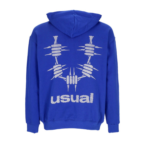 USUAL Felpa Leggera Cappuccio Uomo Og 3d Hoodie Blue da uomo