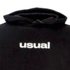 USUAL Felpa Leggera Cappuccio Uomo Worldwide Locals Hoodie Black da uomo