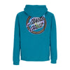 SANTA CRUZ Felpa Cappuccio Zip Uomo Holo Flamed Dot Zip Hood Verdigris da uomo