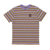 SANTA CRUZ Maglietta Uomo Classic Label Stripe Tee Moss Stripe da uomo