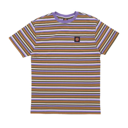 SANTA CRUZ Maglietta Uomo Classic Label Stripe Tee Moss Stripe da uomo