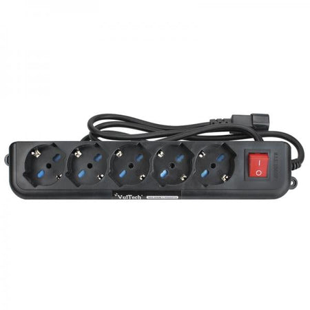 VULTECH MU-UPS01 - MULTIPRESA PER UPS 5 INGRESSI CON TASTO ON/OFF