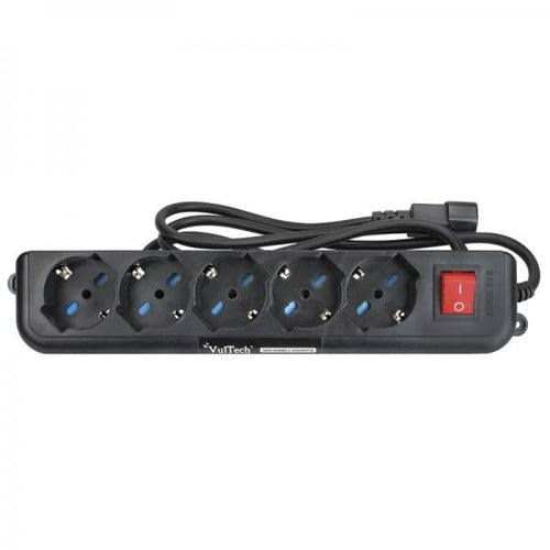 VULTECH MU-UPS01 - MULTIPRESA PER UPS 5 INGRESSI CON TASTO ON/OFF