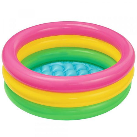 Intex Piscina Sunset Blow Tre Anelli Rotonda 1/3anni 86x86x25cm 58924