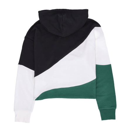 PUMA Felpa Leggera Cappuccio Corta Donna Power Cat Hoodie Black da donna