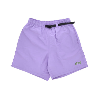 OBEY Pantaloncino Uomo Easy Peak Web Short Purple Flower da uomo
