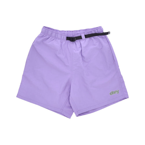 OBEY Pantaloncino Uomo Easy Peak Web Short Purple Flower da uomo