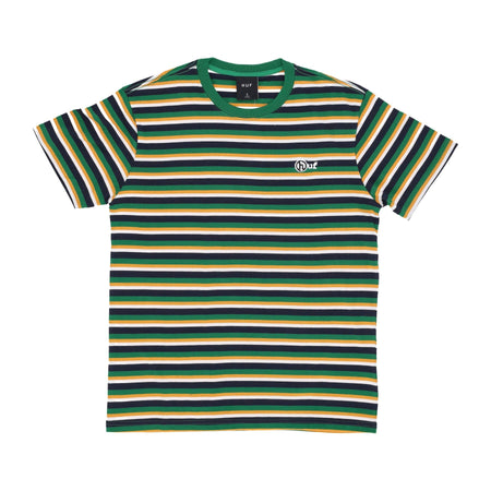 HUF Maglietta Uomo Webster Stripe Knit Top Gold da uomo