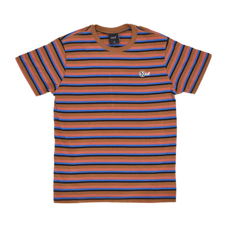 HUF Maglietta Uomo Webster Stripe Knit Top Rose da uomo