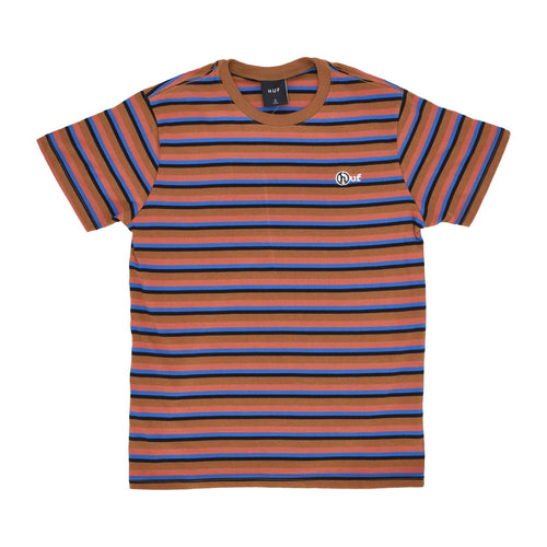 HUF Maglietta Uomo Webster Stripe Knit Top Rose da uomo
