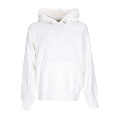 Nike Felpa Leggera Cappuccio Uomo Sportswear Air French Terry Hoodie White/white da uomo