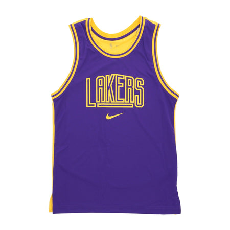 NIKE NBA Canotta Basket Uomo Nba Courtside Dna Dri-fit Graphic Tank Loslak Field Purple/amarillo da uomo