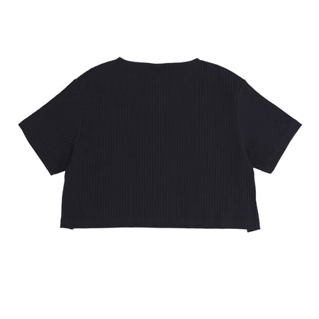 Nike Maglietta Donna Rib Jersey Top Black/white da donna