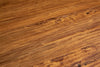 Biscottini Tavolo Country in legno massello di tiglio struttura bianca anticata piano noce. Made in Italy