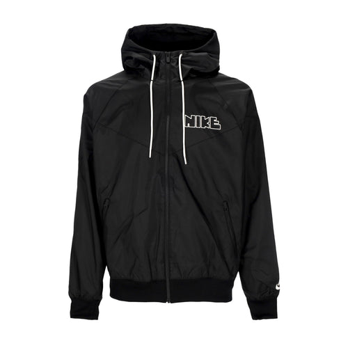 Nike Giacca a Vento Uomo Windrunner Woven Lined Jacket Black/black/black/white da uomo