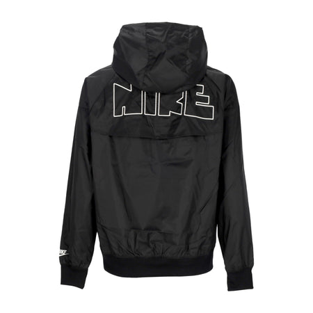 Nike Giacca a Vento Uomo Windrunner Woven Lined Jacket Black/black/black/white da uomo
