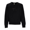 Nike Felpa Leggera Girocollo Uomo Sportswear Air French Terry Crewneck Black/black da uomo