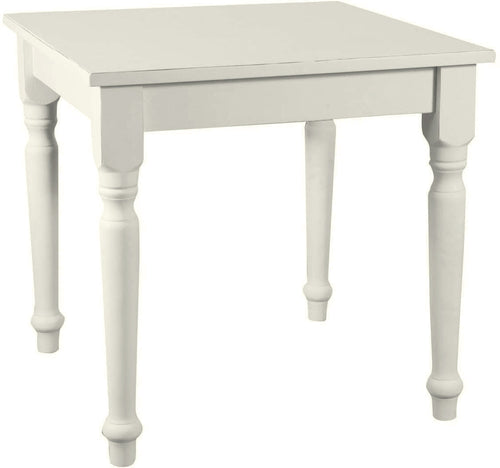 Biscottini Tavolo fisso Country Biscottini legno tiglio bianco anticato 80x80x78 Made Italy