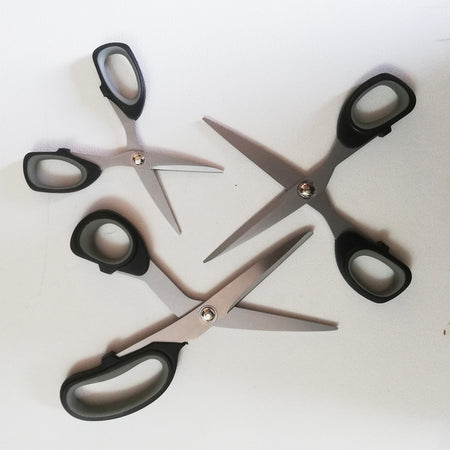Set di 3 forbici multiuso per taglio carta stoffa cuoio