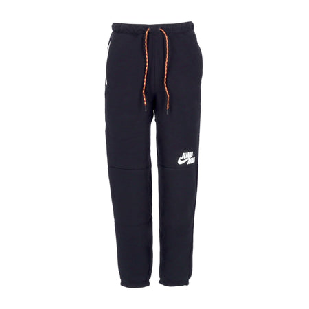 JORDAN Pantalone Tuta Felpato Uomo Jumpman Fleece Pant Black/white da uomo