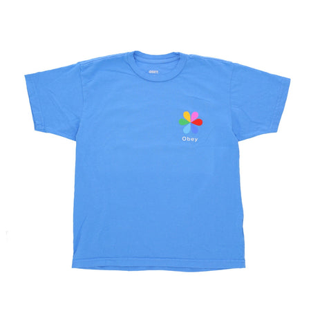 OBEY Maglietta Uomo Lifeline Organic Tee Tranquil Blue da uomo