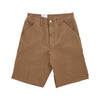 CARHARTT WIP Pantalone Corto Uomo Single Knee Short Hamilton Brown Rinsed da uomo