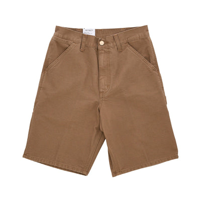 CARHARTT WIP Pantalone Corto Uomo Single Knee Short Hamilton Brown Rinsed da uomo