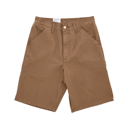 CARHARTT WIP Pantalone Corto Uomo Single Knee Short Hamilton Brown Rinsed da uomo