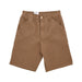 CARHARTT WIP Pantalone Corto Uomo Single Knee Short Hamilton Brown Rinsed da uomo