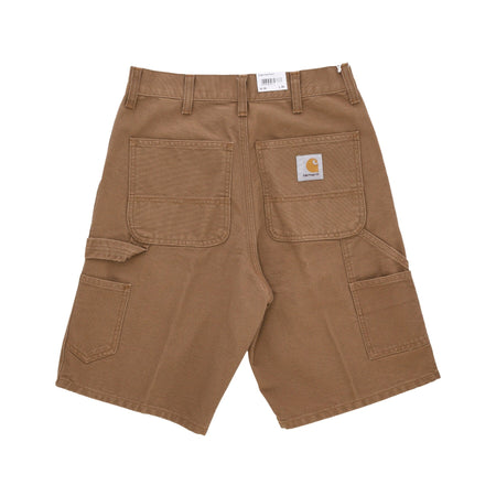 CARHARTT WIP Pantalone Corto Uomo Single Knee Short Hamilton Brown Rinsed da uomo