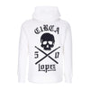C1RCA Felpa Cappuccio Zip Uomo Lopez 50 Zip Hood White/black da uomo