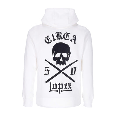 C1RCA Felpa Cappuccio Zip Uomo Lopez 50 Zip Hood White/black da uomo