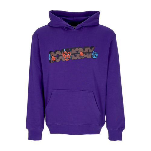 DOOMSDAY Felpa Leggera Cappuccio Uomo Torture Hoodie Purple da uomo