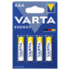 VARTA ENERGY - BLISTER 4 BATTERIE MINISTILO AAA - MASTER CARTON DA 10 PZ