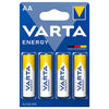 VARTA ENERGY - BLISTER 4 BATTERIE STILO AA - MASTER CARTON DA 20 PZ