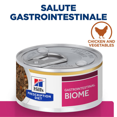 Hill's Prescription Diet Gastrointestinal Biome umido Gatti Adulti pollo e verdure 82 gr
