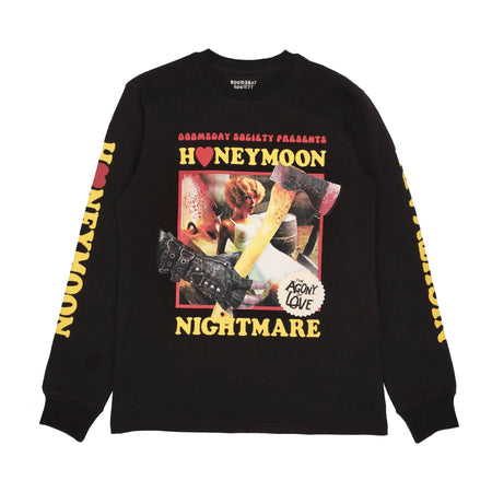 DOOMSDAY Maglietta Manica Lunga Uomo Honeymoon L/s Tee Black da uomo