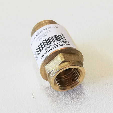 Valvola di ritegno Europa FF in ottone da 3/4"