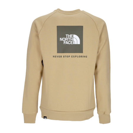 THE NORTH FACE Felpa Girocollo Uomo Raglan Redbox Crewneck Khaki Stone da uomo