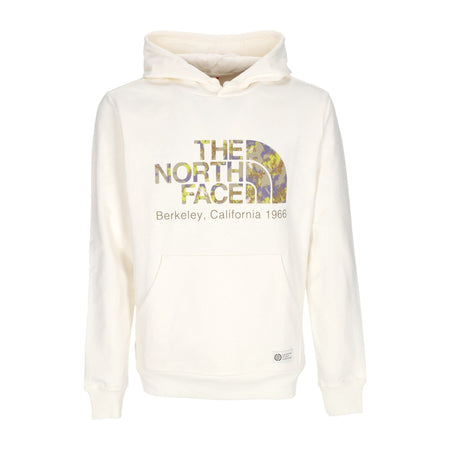 THE NORTH FACE Felpa Leggera Cappuccio Uomo Berkeley California Hoodie Gardenia White da uomo