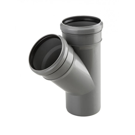 Braga ridotta 110x40mm 45° raccordo a Y con guarnizione