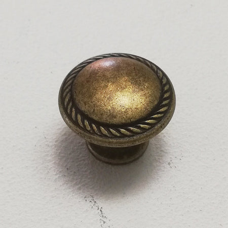 Pomolo Florence da 25mm in ottone anticato