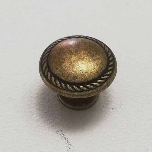 Pomolo Florence da 25mm in ottone anticato