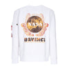 ALPHA INDUSTRIES Felpa Leggera Girocollo Uomo Nasa Davinci Sweater White da uomo