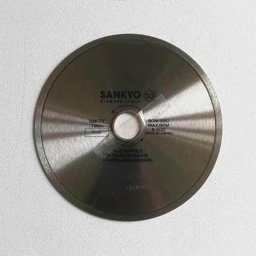 Sankyo disco diamantato 180mm per tagliapiastrelle ad acqua