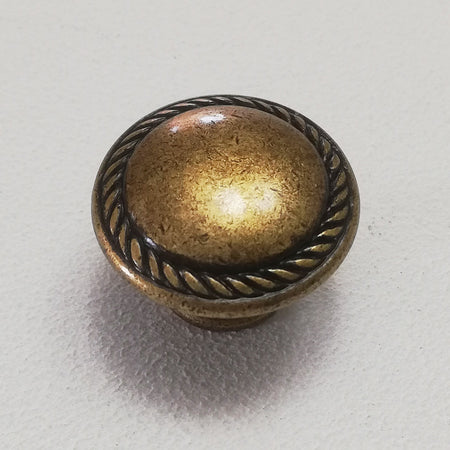 Pomolo Florence da 30mm in ottone anticato