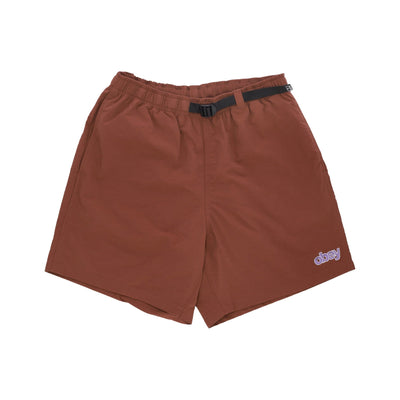 OBEY Pantaloncino Uomo Easy Peak Web Short Sepia da uomo