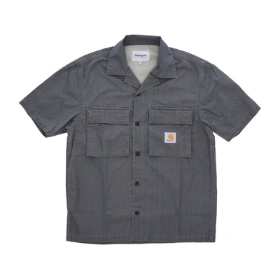 CARHARTT WIP Camicia Manica Corta Uomo Wynton S/s Shirt Jura/yucca Stone Washed da uomo