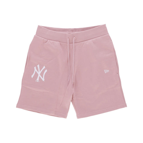 NEW ERA Pantalone Corto Tuta Felpato Uomo Mlb League Essentials Shorts Neyyan Rose/white da uomo