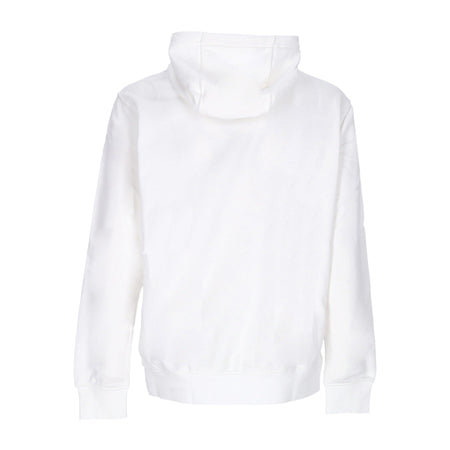 Nike Felpa Leggera Cappuccio Uomo Sportswear Club Hoodie White/white/black da uomo